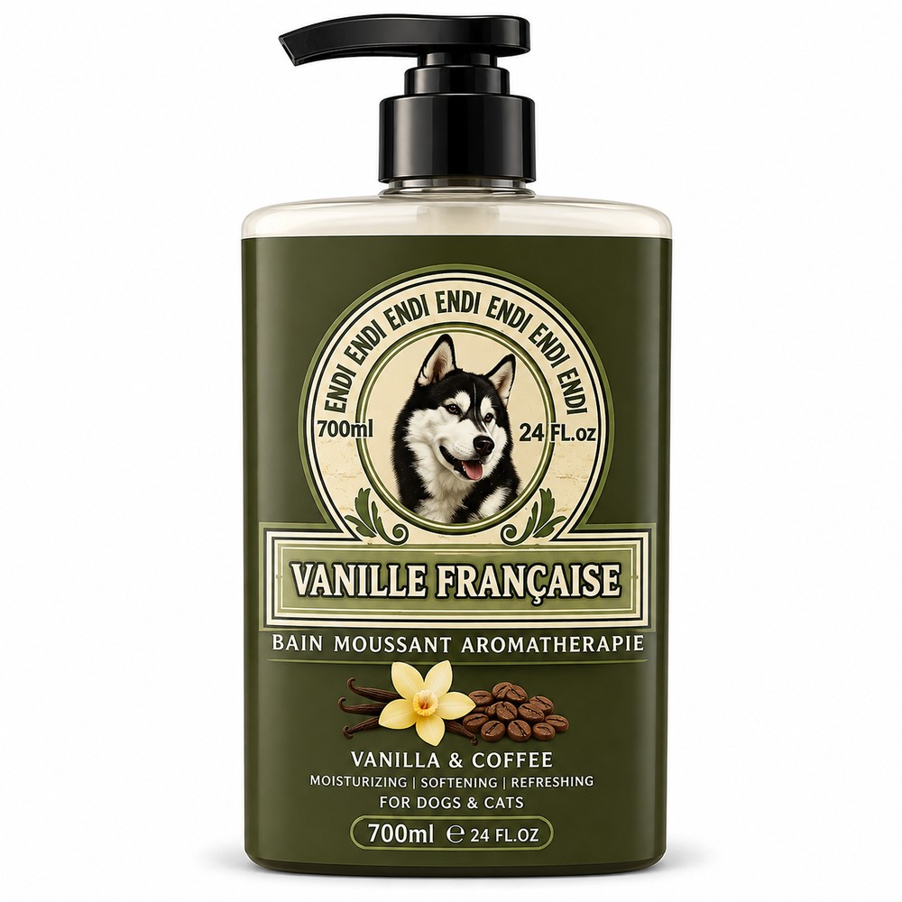 endi700 ماسک مو و نرمکننده سگ و گربه اندی با رایحه وانیل و قهوه Endi Vanille Française Hair Mask & Conditioner حجم 700 میلی لیتر - Image 1
