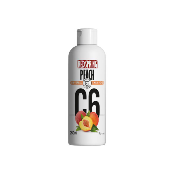 شامپو روزانه گربه رد اسپرینگ با رایحه هلو Redspring Daily Cat Shampoo Peach حجم 250 میلی‌لیتر
