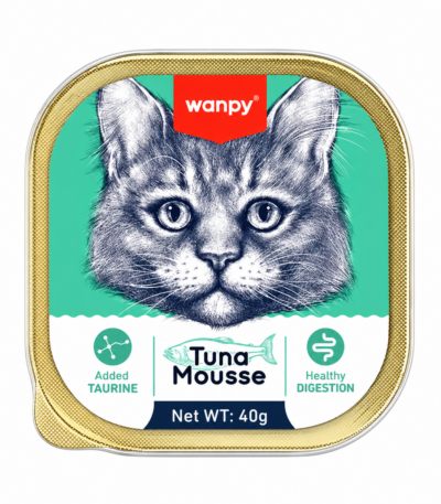 غذای کاسه‌ای گربه ونپی با طعم ماهی تن Wanpy Tuna Mousse وزن 40 گرم